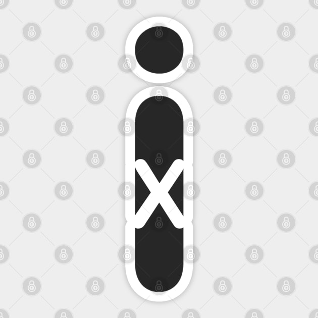 iX Sticker by SanTees